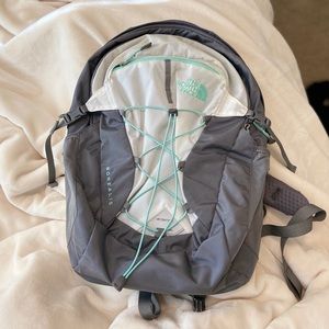 North Face Borealis Teal/White/Gray Backpack